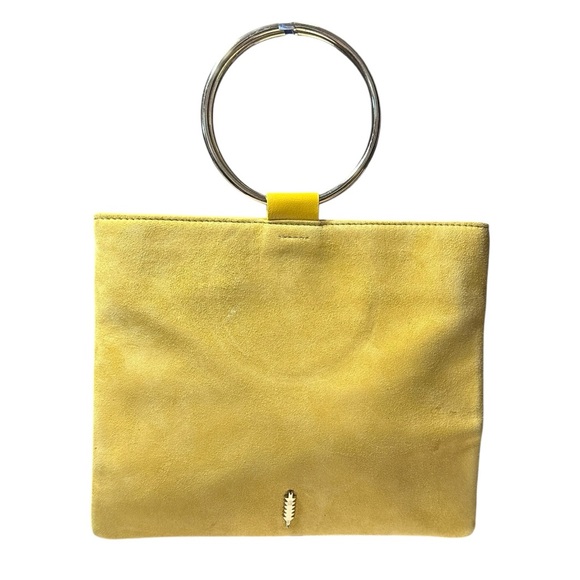 Thacker Handbags - Thacker New York Le Pouche Yellow Suede Handbag
